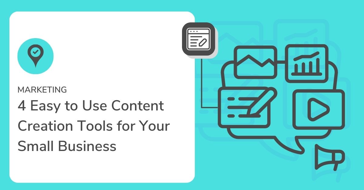 Graphic that reads content marketing