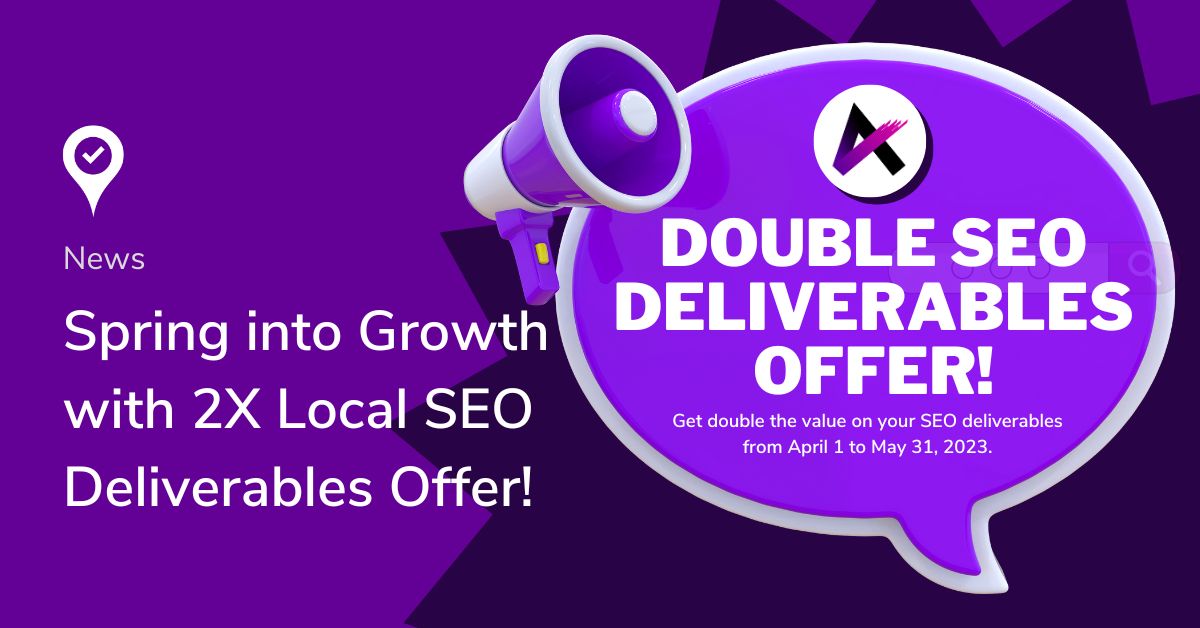 Graphic that reads double local seo The Local Marketer