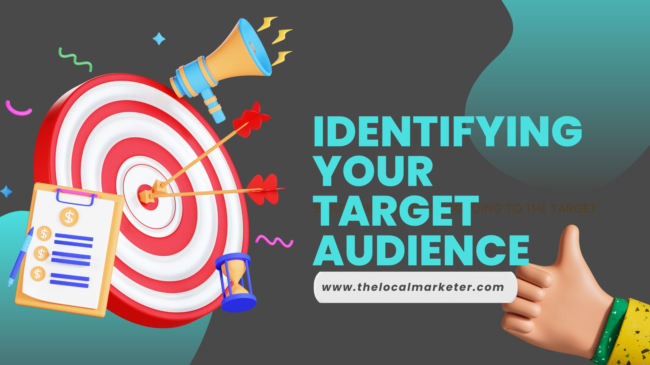 Graphic that reads Identifying Your Target Audience
