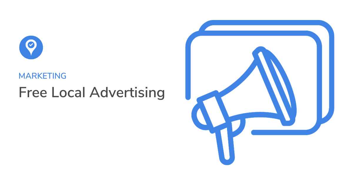 Graphic that reads free local advertising