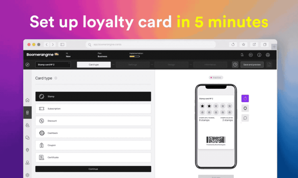 GIF of loyalty program.