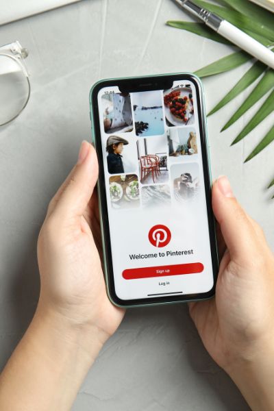 Photo of Pinterest profile page